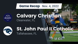 Recap: Calvary Christian  vs. St. John Paul II Catholic  2022