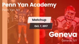 Matchup: Penn Yan Academy vs. Geneva  2017