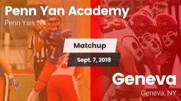 Matchup: Penn Yan Academy vs. Geneva  2018