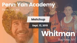 Matchup: Penn Yan Academy vs. Whitman  2019