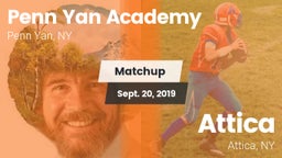 Matchup: Penn Yan Academy vs. Attica  2019
