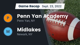 Recap: Penn Yan Academy  vs. Midlakes  2022