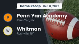Recap: Penn Yan Academy  vs. Whitman  2022