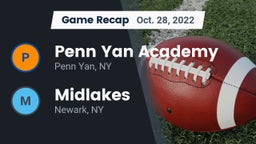 Recap: Penn Yan Academy  vs. Midlakes  2022