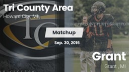 Matchup: Tri County Area vs. Grant  2016
