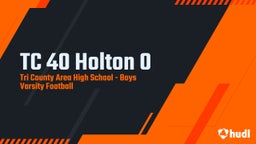 Tri County Area football highlights TC 40 Holton 0