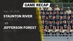 Recap: Staunton River  vs. Jefferson Forest  2016