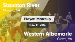Matchup: Staunton River vs. Western Albemarle  2016