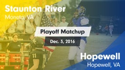 Matchup: Staunton River vs. Hopewell  2016