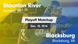 Matchup: Staunton River vs. Blacksburg  2016