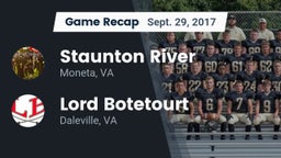Recap: Staunton River  vs. Lord Botetourt  2017