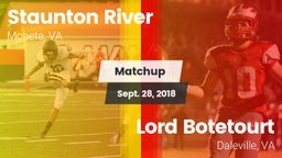 Matchup: Staunton River vs. Lord Botetourt  2018