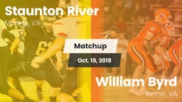 Matchup: Staunton River vs. William Byrd  2018