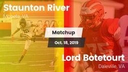 Matchup: Staunton River vs. Lord Botetourt  2019