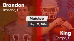 Matchup: Brandon  vs. King  2016