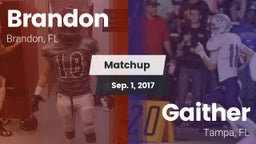 Matchup: Brandon  vs. Gaither  2017