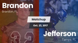 Matchup: Brandon  vs. Jefferson  2017