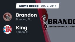 Recap: Brandon  vs. King  2017