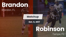 Matchup: Brandon  vs. Robinson  2017