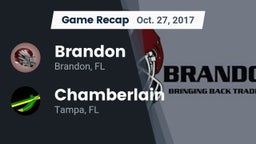 Recap: Brandon  vs. Chamberlain  2017