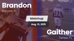 Matchup: Brandon  vs. Gaither  2018