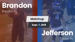 Matchup: Brandon  vs. Jefferson  2018