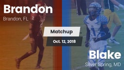 Matchup: Brandon  vs. Blake  2018
