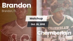 Matchup: Brandon  vs. Chamberlain  2018
