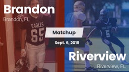 Matchup: Brandon  vs. Riverview  2019