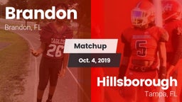 Matchup: Brandon  vs. Hillsborough  2019