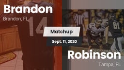 Matchup: Brandon  vs. Robinson  2020