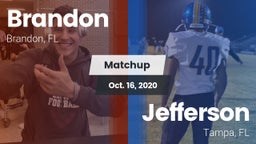 Matchup: Brandon  vs. Jefferson  2020