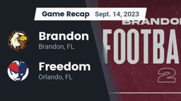 Recap: Brandon  vs. Freedom  2023