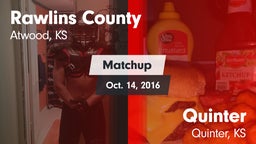 Matchup: Rawlins County vs. Quinter  2016