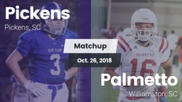 Matchup: Pickens vs. Palmetto  2018