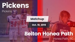 Matchup: Pickens vs. Belton Honea Path  2019
