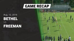 Recap: Bethel  vs. Freeman  2016