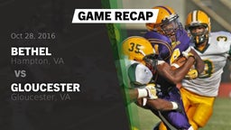 Recap: Bethel  vs. Gloucester  2016