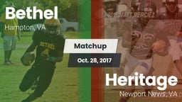 Matchup: Bethel vs. Heritage  2017