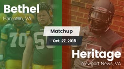 Matchup: Bethel vs. Heritage  2018