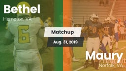 Matchup: Bethel vs. Maury  2019
