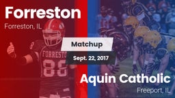 Matchup: Forreston vs. Aquin Catholic  2017