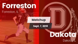 Matchup: Forreston vs. Dakota  2018