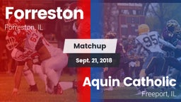Matchup: Forreston vs. Aquin Catholic  2018