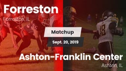 Matchup: Forreston vs. Ashton-Franklin Center  2019