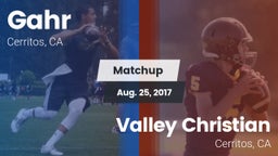 Matchup: Gahr vs. Valley Christian  2017