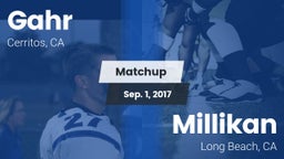Matchup: Gahr vs. Millikan  2017