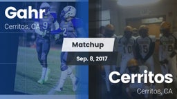 Matchup: Gahr vs. Cerritos  2017