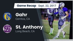 Recap: Gahr  vs. St. Anthony  2017