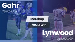 Matchup: Gahr vs. Lynwood  2017